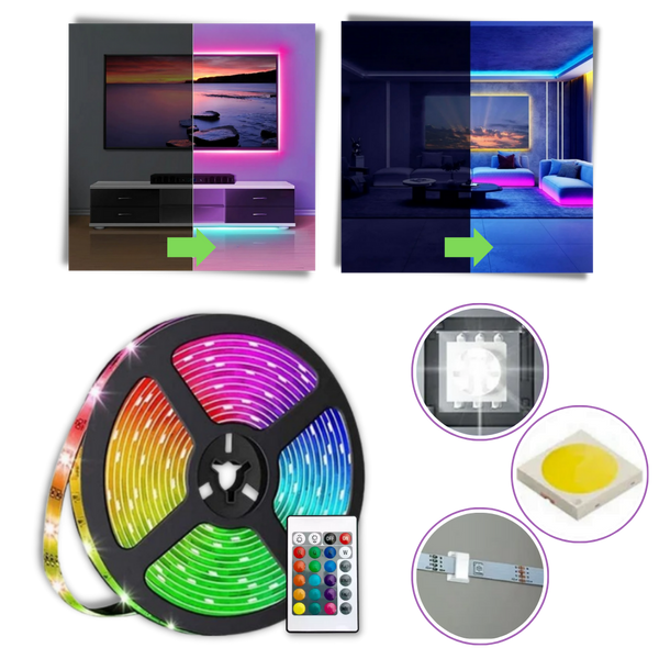 App Controlled RGB LED Strip for Energy Efficient Ambient Lighting