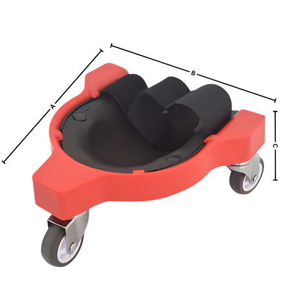 Flooring Knee Pads With Gel Cushions And Wheel Attachment