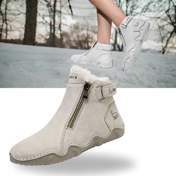 Leather Winter Boots With Ergonomic Comfort And Waterproof Design