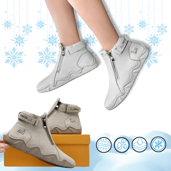 Leather Winter Boots With Ergonomic Comfort And Waterproof Design