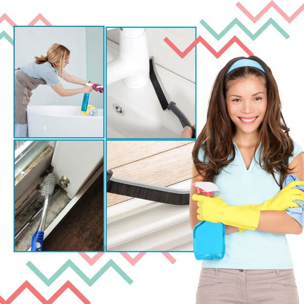 Ergonomic Grout Cleaning Brush For Effortless Streak Free Results