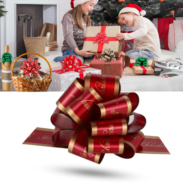 Easy Assembly Festive Ribbon Bows for Gift Wrapping and Decor