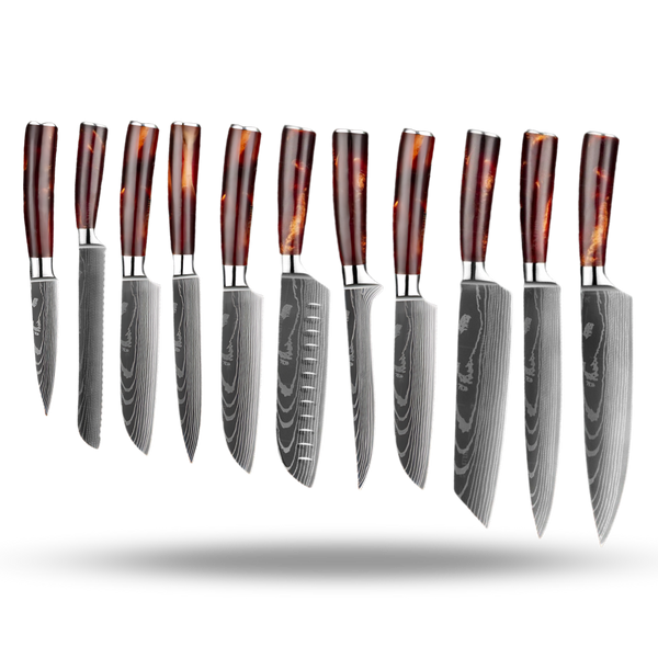 Japanese Knife Set for Precision Cutting and Lightweight Performance