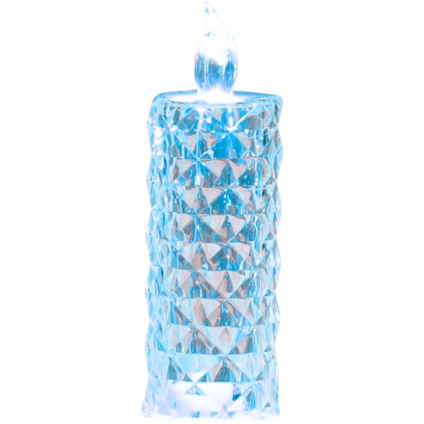 Battery-Powered Crystal Candle Lamp for Safe, Mess-Free Ambiance