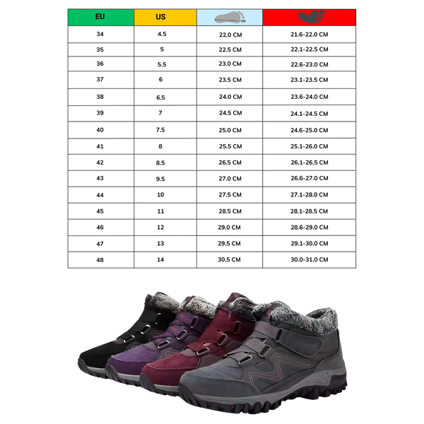 Warm Fleece Lined Winter Shoes With Non Slip Grip For All Day Comfort
