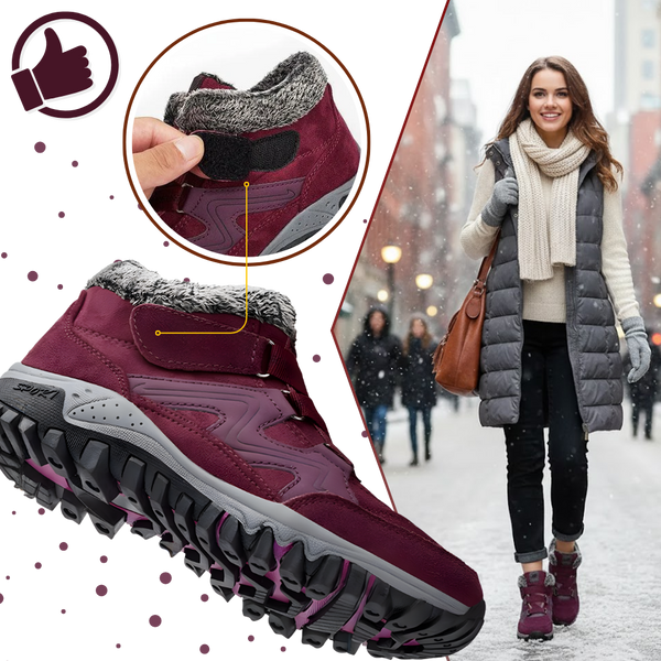 Warm Fleece Lined Winter Shoes With Non Slip Grip For All Day Comfort
