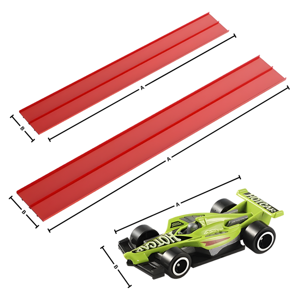 Flexible Two Lane Car Track With Strong Suction Cups For Any Surface