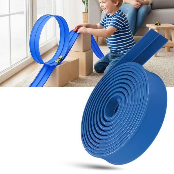 Flexible Two Lane Car Track With Strong Suction Cups For Any Surface