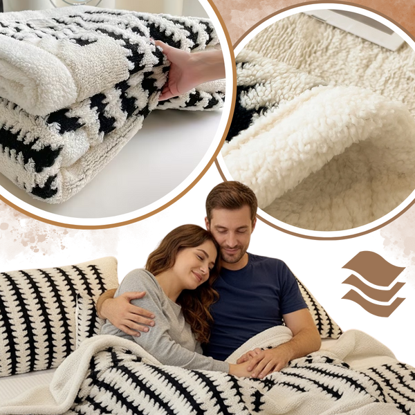 Jacquard Winter Blanket With Enhanced Heat Retention And Anti Static
