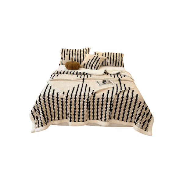 Jacquard Winter Blanket With Enhanced Heat Retention And Anti Static