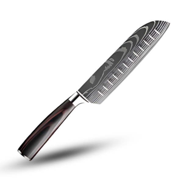 Japanese Knife With Damascus Steel And Ultimate Balance