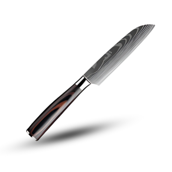 Japanese Knife With Damascus Steel And Ultimate Balance