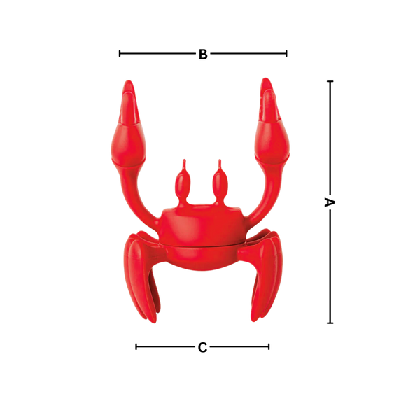 Crab Design Non Slip Spoon Holder Keeps Utensils Off Counter Heat Resistant