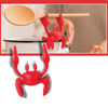 Crab Design Non Slip Spoon Holder Keeps Utensils Off Counter Heat Resistant