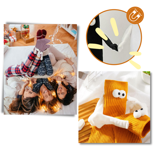 Magnetic Hands Socks For Parties With Playful Designs And Laughs