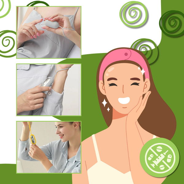 Portable Gentle Acupressure Calming Device for Anxiety Relief and Sleep