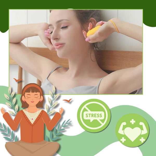 Portable Gentle Acupressure Calming Device for Anxiety Relief and Sleep