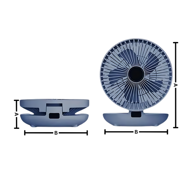 Portable Oscillating Fan Delivers Quiet All Day Cooling On The Go