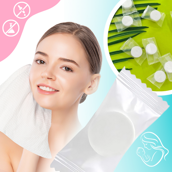 Ultra Compact Cotton Compressed Towels For Sensitive Skin And Quick Expansion