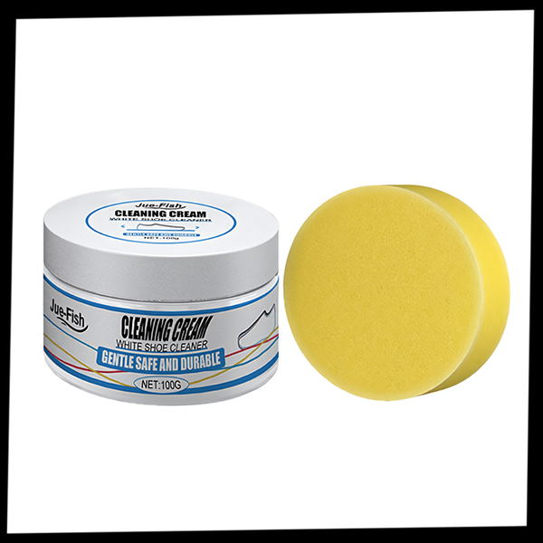 Gentle Cream Shoe Polish for Fabrics and Shoes Clean No Residue Shine