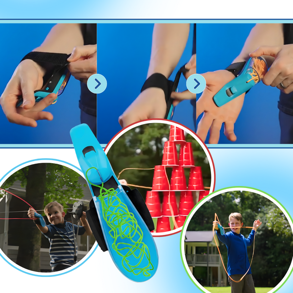 Glowing Spider Web Toy With Retractable Rope For Safe Active Play