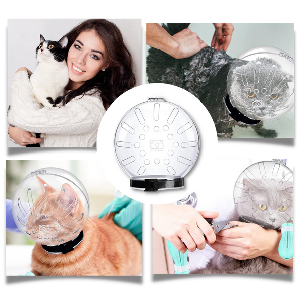 Cat Grooming Muzzle With Breathable Comfort And Secure Fit