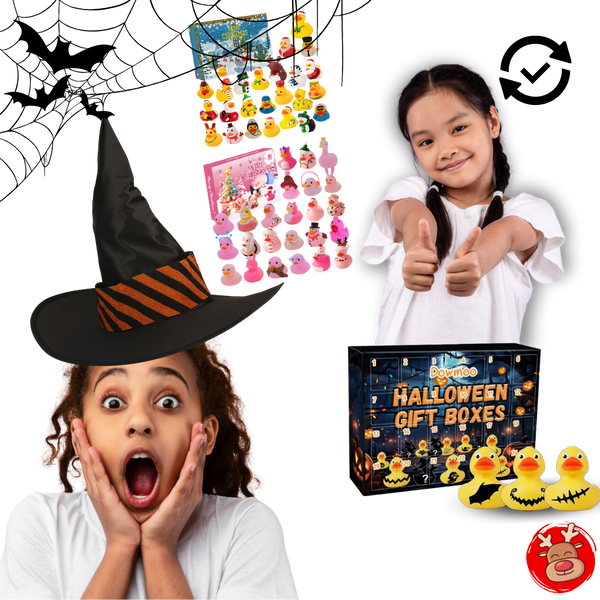 Holiday Duck Advent Calendar With 24 Halloween And Christmas Surprises