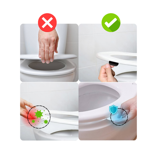 Hands Free Toilet Seat Lifter for Hygienic Touchless Use