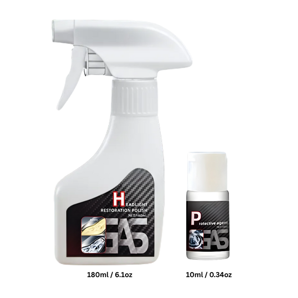 Headlight Restoration Kit With Deep Clean And Scratch Resistant Coating