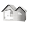 Cooling Cat House With Heat Reflective Insulation Layer