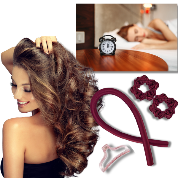 Silk Heatless Curling Headband for Overnight Damage Free Curls