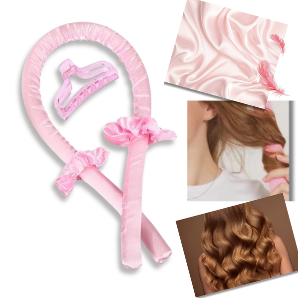 Silk Heatless Curling Headband for Overnight Damage Free Curls