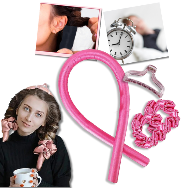 Silk Heatless Curling Headband for Overnight Damage Free Curls