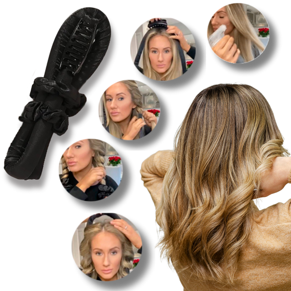 Silk Heatless Curling Headband for Overnight Damage Free Curls