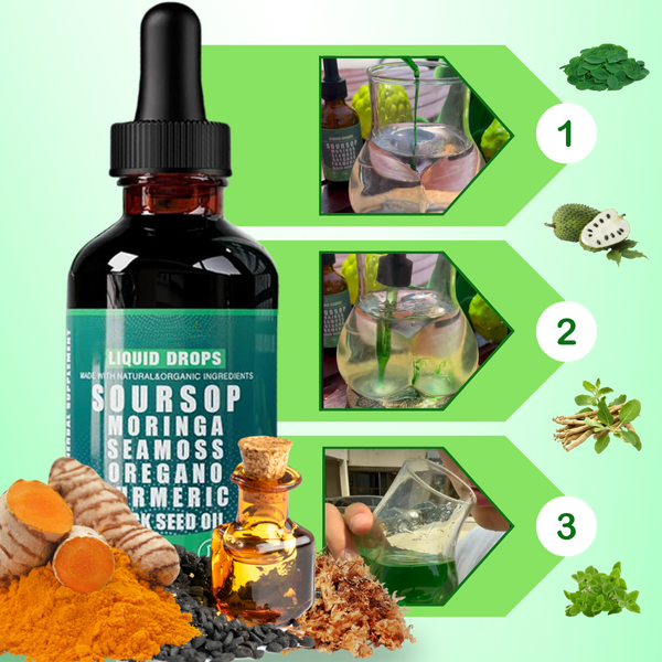 Soursop Herbal Drops for Daily Vitality and Adaptogenic Support