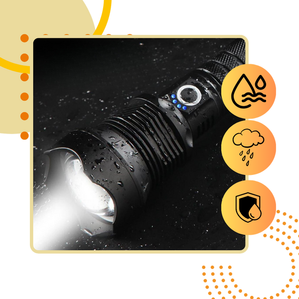 Rechargeable LED Torch Delivers High Brightness And Rugged Build