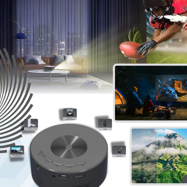 Crystal Clear Mini Projector for Home Theater and Presentations