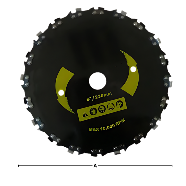 Steel Trimmer Head With High RPM Blades For Effortless Yard Clearing