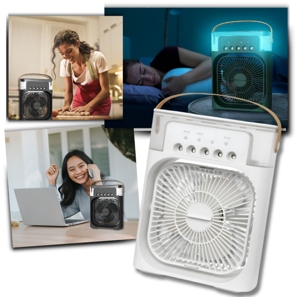 Hydrocooling Portable Air Conditioner With Humidifier For All Day Comfort