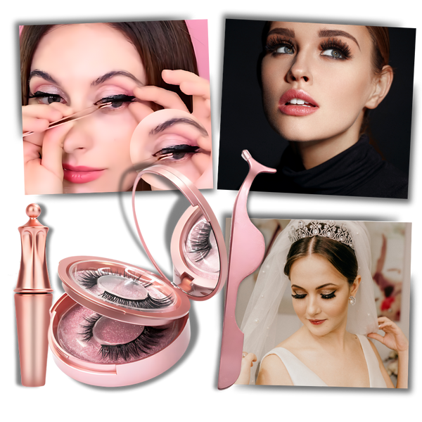 Premium Hypoallergenic Eyelashes With No Glue For Natural Look
