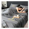 Premium Icy Silk Linen Duvet Cover for Cool Night Comfort