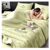 Premium Icy Silk Linen Duvet Cover for Cool Night Comfort