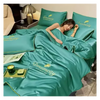 Premium Icy Silk Linen Duvet Cover for Cool Night Comfort