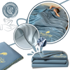 Premium Icy Silk Linen Duvet Cover for Cool Night Comfort