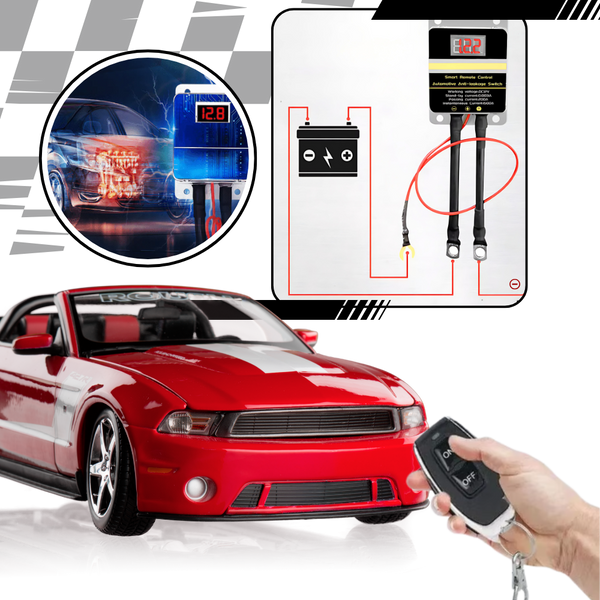 One-Touch Vehicle Cutoff Remote for Engine Shutdown and Battery Protection