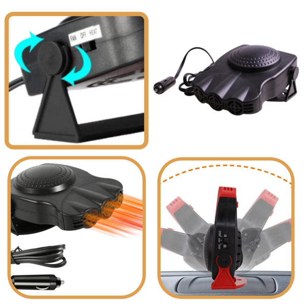 Portable Car Windscreen Defrosting Demisting Heater For Quick Clarity