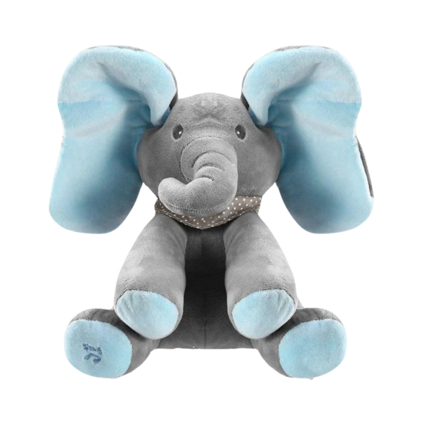 Interactive Peekaboo Elephant Plush With Soothing Melodies
