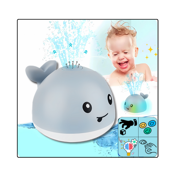 Animated Whale Bath Toy With Glow Lights For Fun Bath Time