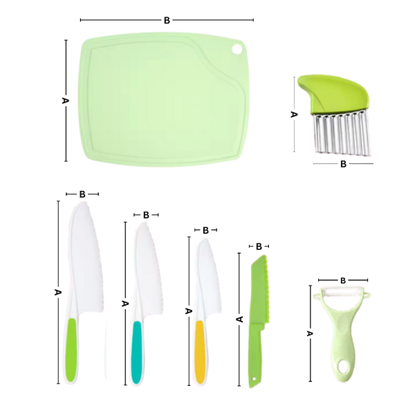Safe Slice Kitchen Play Set For Kids With Serrated Edges