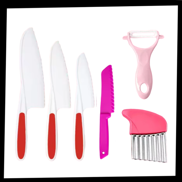 Safe Slice Kitchen Play Set For Kids With Serrated Edges